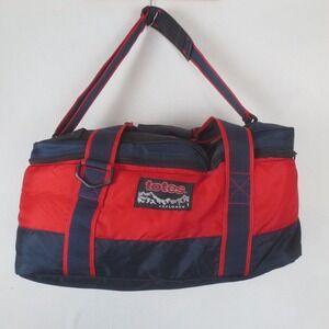 Totes Explorer Cooler Duffle Bag Red 2 Waterproof Compartments Shoulder Strap